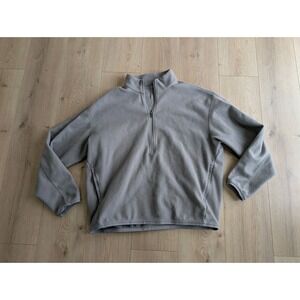 Lululemon Mens Large Oversized-Fit Fleece Half Zip Pullover Gull Gray READ